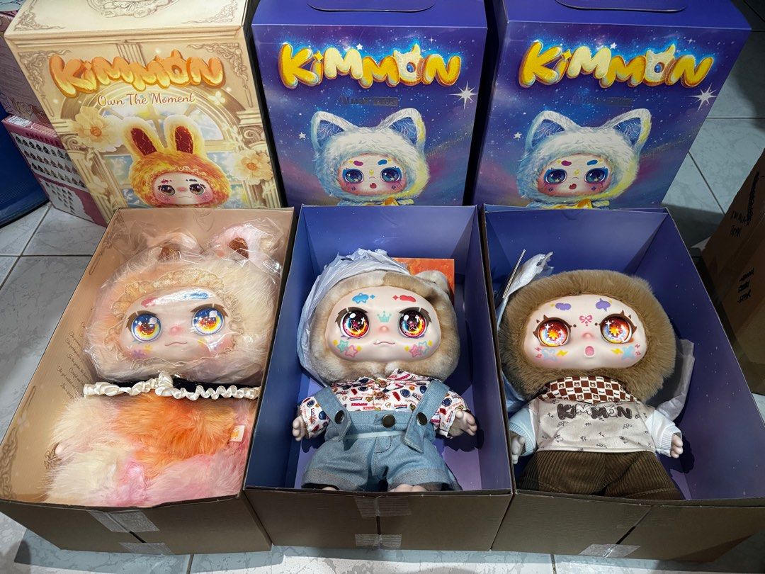 Kimmon 400% V1 V2 Rainbow Bunny Brown Cat Bear (Category: Designer & Blind Box Toys) located in Manila. Submitted by ervy_ (Listing ID 1353724574, Image 1). Description: Opened to check but not removed (cable ties are intact) Brown Bear 2500 Brown Cat - ❌ SOLD Rainbow Bunny 2500.