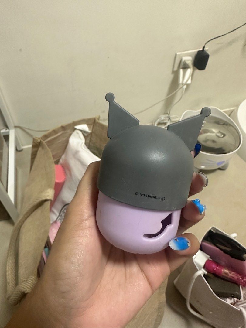 Kuromi Make up Sponge Holder (Category: Makeup) located in Angeles City. Submitted by ginlyy (Listing ID 1361378276, Image 2). Description: Original sanrio Bought in donki japan Like new wala na lng ung sponge ginamt ko Ads SF.