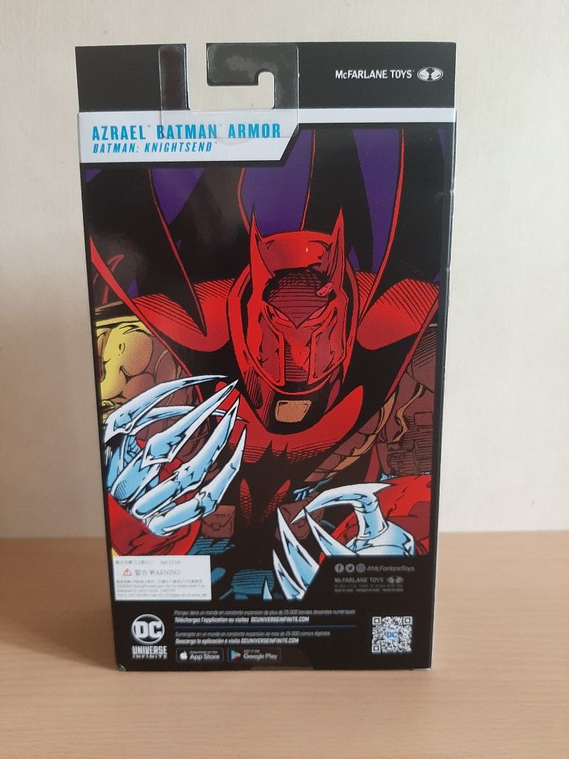 MCFARLENE DC MULTIVERSE KNIGHTSEND BATMAN AZRAEL ARMOR (Category: Figurines & Statues) located in Mandaluyong City. Submitted by cyberbotots (Listing ID 1361421929, Image 3). Description: READING IS ESSENTIAL, so please read. - Item is still MISB/Sealed. - NO Lowballers. - Please take note that imperfection on sealed items are beyond our control. - No reservation. Whoever pay first gets the item. - Depending on my availability, meet-up place will