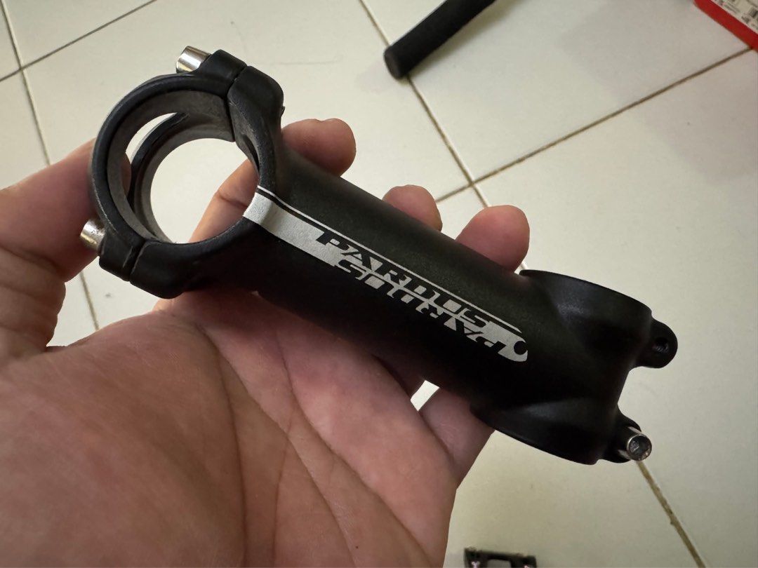 Pardus Spark RB stem AND KRSEC MTB Stem (Category: Bicycles) located in Pasig City. Submitted by cloudydonut (Listing ID 1361392372, Image 2). Description: 📌 P500 ⭐️Take all (2 items) ⭐️Pardus Spark RB stem and KRSEC MTB stem ⭐️ Lightly used 🏷️ P500 📍Pasig City 💰Gcash, Maya 🛵 Lalamove, Grab c/o buyer .