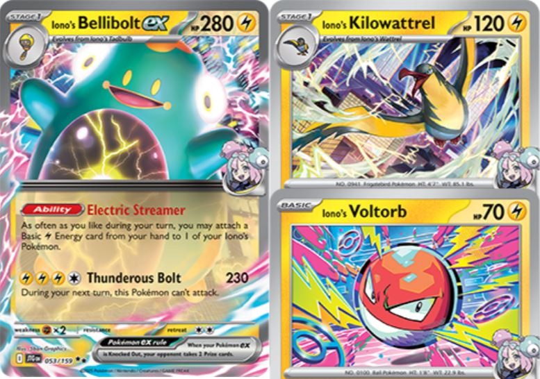 Pokemon TCG Iono's Bellibolt ex Deck, Hobbies & Toys, Toys & Games on ...