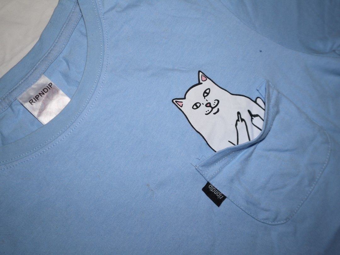 RIPNDIP Pocket T-Shirt Size Small (Category: Others Tops) located in Baao. Submitted by chuthriftph (Listing ID 1361394121, Image 2). Description: For Sale RIPNDIP Pocket T-Shirt Size Small No Issue As New Condition 350 only Om if Interested.