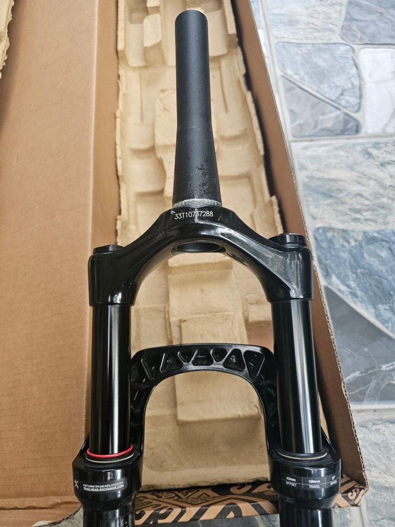 Rockshox Judy Gold RL (Category: Bicycles) located in Manila. Submitted by anbrpreloved (Listing ID 1361413816, Image 3). Description: For Sale: Rockshox Judy Gold RL Model Code: FS-JDYG-RL-A3 Almost brand new. Taken from a built bike. Steerer length is 6.75 inches. No scratches. Comes with Origin8 Boost Front Hub (15x110). Can do meetups in Alabang, Trinoma, and SM North. Also willing to ship to buyer through Grab or Lalamove at buyer's expense.