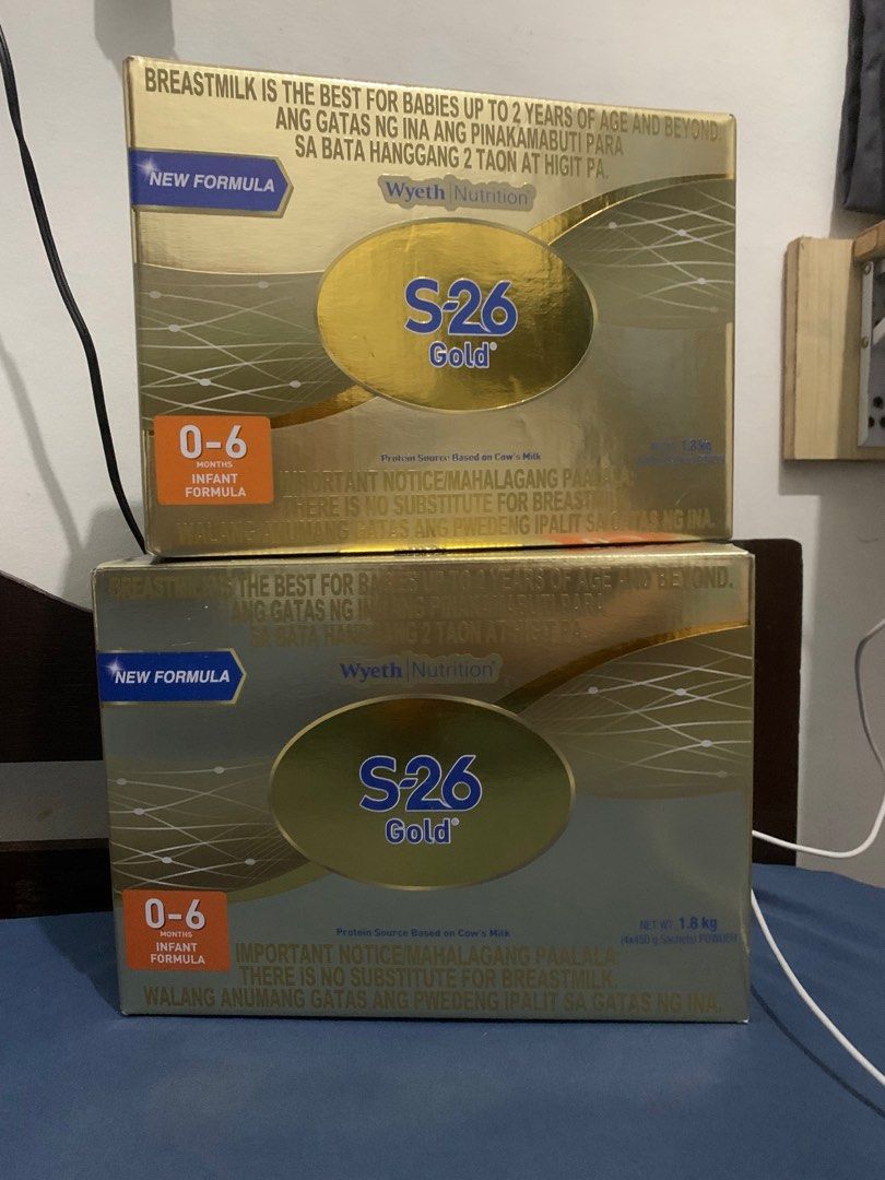 S26 Gold (0-6 Months) (Category: Other Food & Drinks) located in Pateros City. Submitted by pbquuin (Listing ID 1361459156, Image 2). Description: FOR SALE: S26 Gold (0-6 months) ✅Sealed. ✅Expiration date: 2027 Selling price: 2800 php each Take 2pcs: 5500 ONLY.