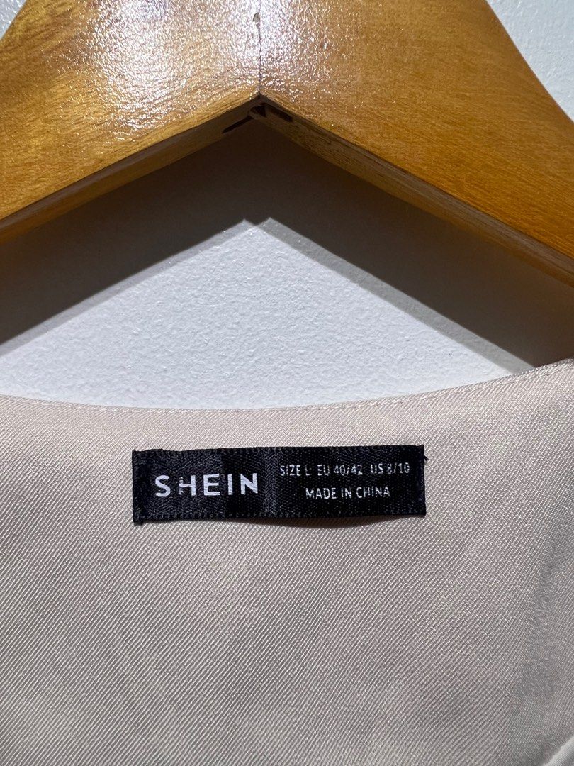 Shein Double Breasted Cropped Top & Shorts Terno (Category: Sets or Coordinates) located in Mandaluyong City. Submitted by big.belle (Listing ID 1361451214, Image 3). Description: Used only once Needs Ironing 😅.
