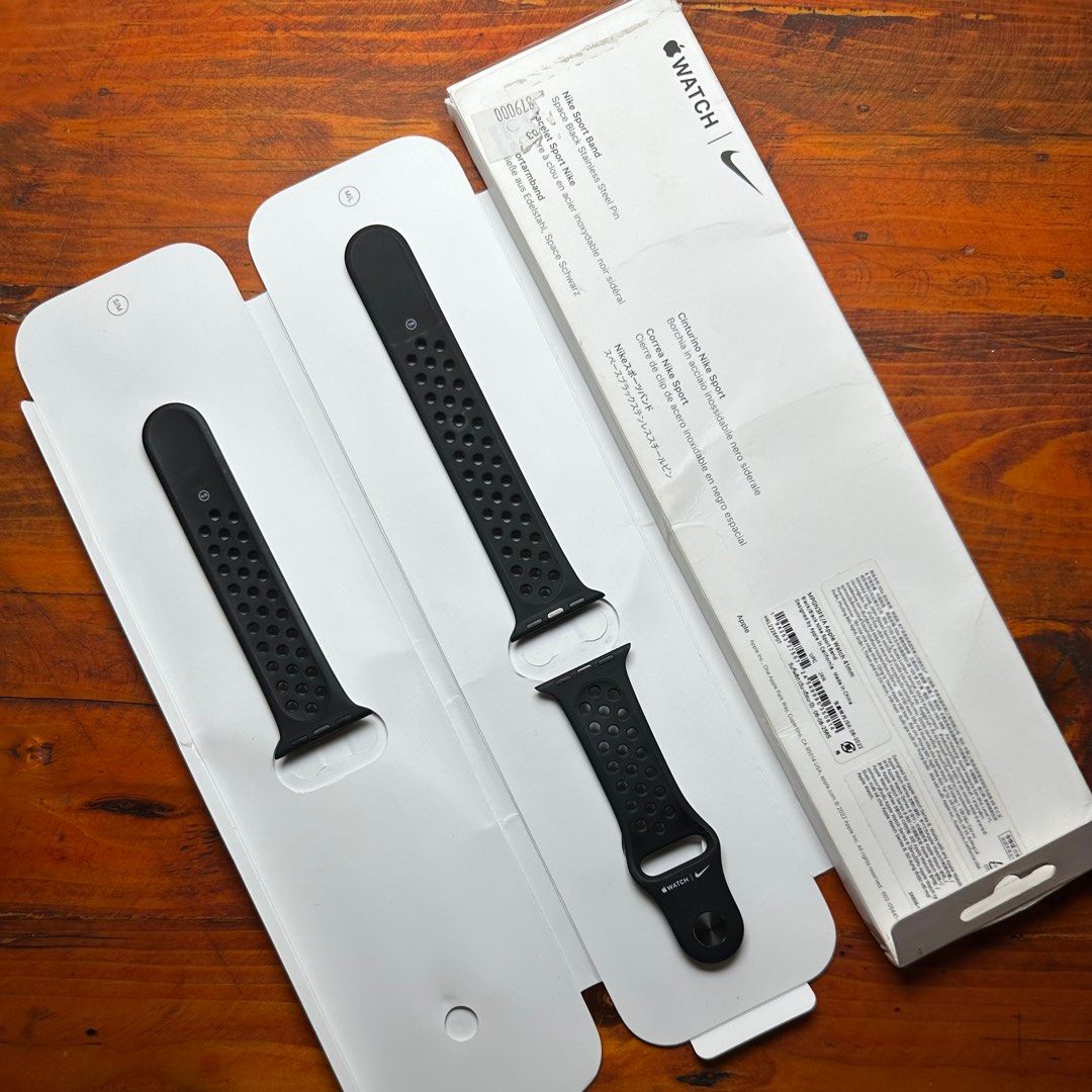Strap Apple Watch Nike Black 38/40/41 ), Barang Mewah, Jam