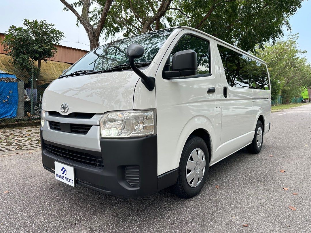 Toyota Hiace 2.8A Auto (Category: Used Commercial Vehicles for Sale) located in Singapore. Submitted by absbus (Listing ID 1361373193, Image 2). Description: Toyota Hiace 2.8Auto Come with 2 year warranty for Engine🛠️ and Gearbox⚙️ Unlimited lifetime servicing⛽ Until COE Ends Insurance Rebate/Discount 8%💸 Refferal a friend or family for Full refund💰 ABS membership💎 Free Exchange vehicle within 3 days🧰 Workshop Voucher 1800 for Wear and Tear�