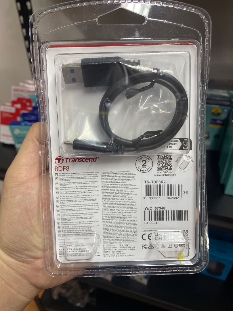 Transcend RDF8 SD/microSD/ CF Card Reader USB 3.1 TS-RDF8K2 (Category: Hard Disks & Thumbdrives) located in Pasig City. Submitted by lyntoledo222-50488 (Listing ID 1361354517, Image 3). Description: Transcend RDF8 SD/microSD/ CF Card Reader USB 3.1 TS-RDF8K2 brand-new and original WE ACCEPT BULK-ORDER STORE PICK-UP OR BOOK LALAMOVE,GRAB with warranty/reciept 1YR WARRANTY 7DAYS REPLACEMENT OPEN FOR NIGHT TIME DELIVERIES !! LOCATION: PASIG SHAW BLV