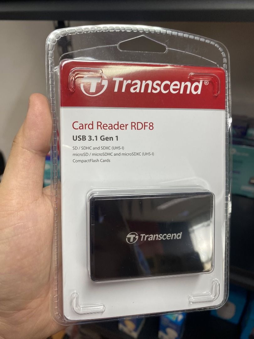 Transcend RDF8 SD/microSD/ CF Card Reader USB 3.1 TS-RDF8K2 (Category: Hard Disks & Thumbdrives) located in Pasig City. Submitted by lyntoledo222-50488 (Listing ID 1361354517, Image 1). Description: Transcend RDF8 SD/microSD/ CF Card Reader USB 3.1 TS-RDF8K2 brand-new and original WE ACCEPT BULK-ORDER STORE PICK-UP OR BOOK LALAMOVE,GRAB with warranty/reciept 1YR WARRANTY 7DAYS REPLACEMENT OPEN FOR NIGHT TIME DELIVERIES !! LOCATION: PASIG SHAW BLV