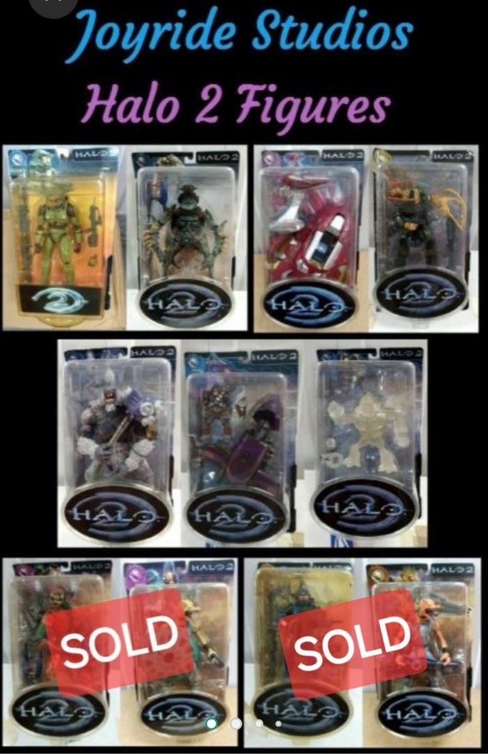 Updated Joyride Studios Halo 2 Action Figures 3 Sets Available