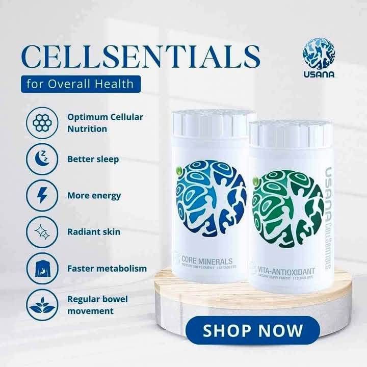 USANA CELLSENTIALS (Category: Health Food, Drinks & Tonics) located in Antipolo. Submitted by dubibo (Listing ID 1361407282, Image 2). Description: 3,690per bundle.