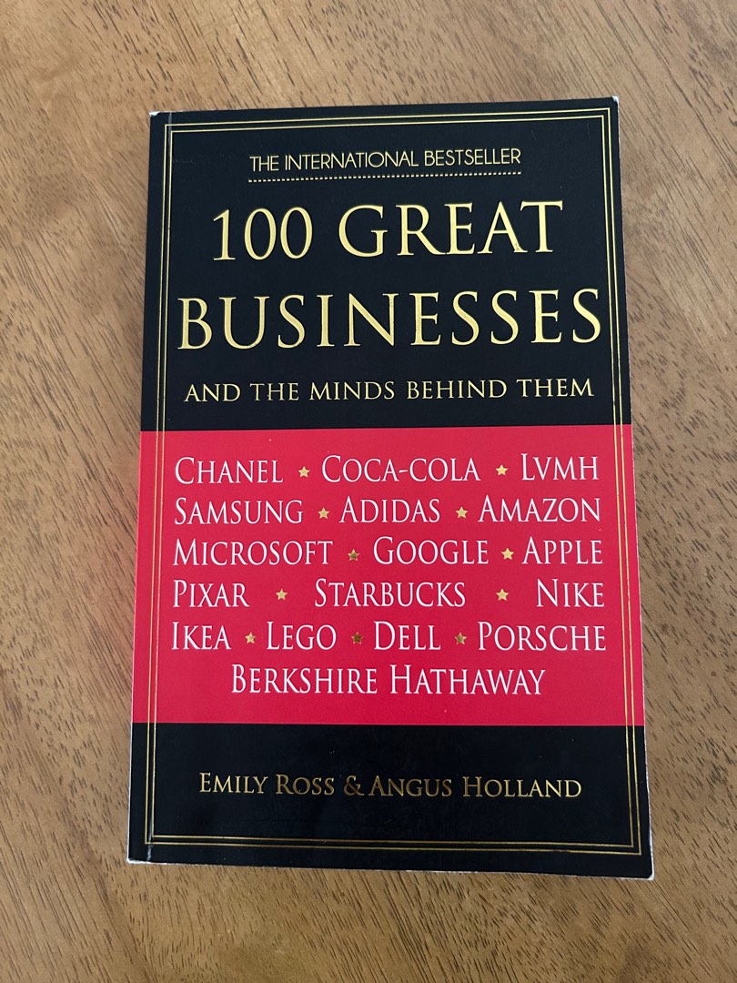 Book 100 Great Businesses and The Minds Behind Them, Hobbies & Toys, Books & Magazines, Fiction ...