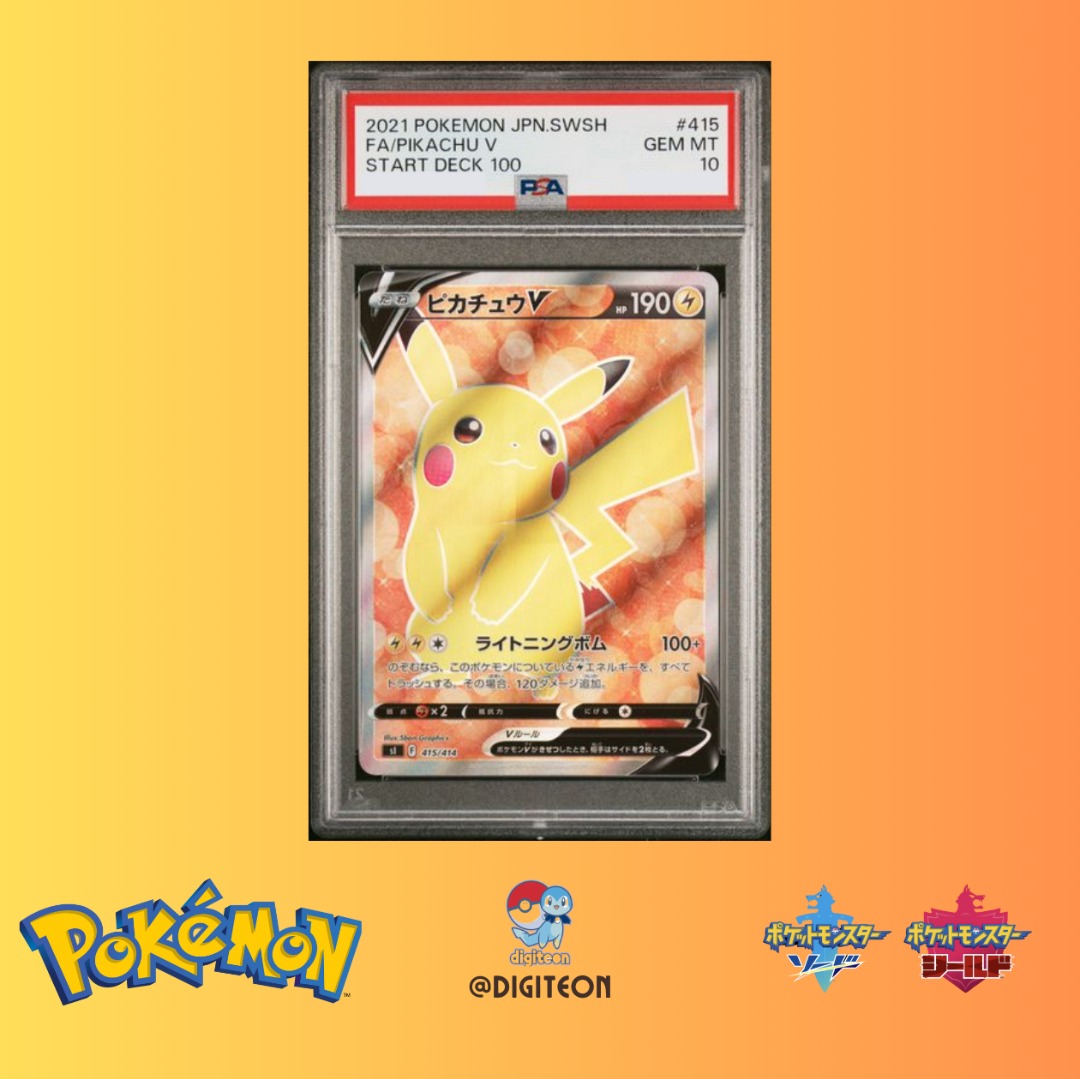 Sold已售］✨ [PSA10]Pikachu V #415 | Pokemon Japanese Start Deck