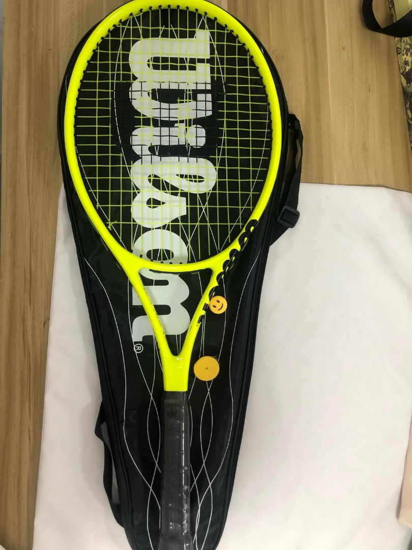【香港現貨 僅此一件】wilson 【巴黎限定】霓虹綠 全碳素clash V2 100l 網球拍 運動產品 運動與體育 運動與體育 