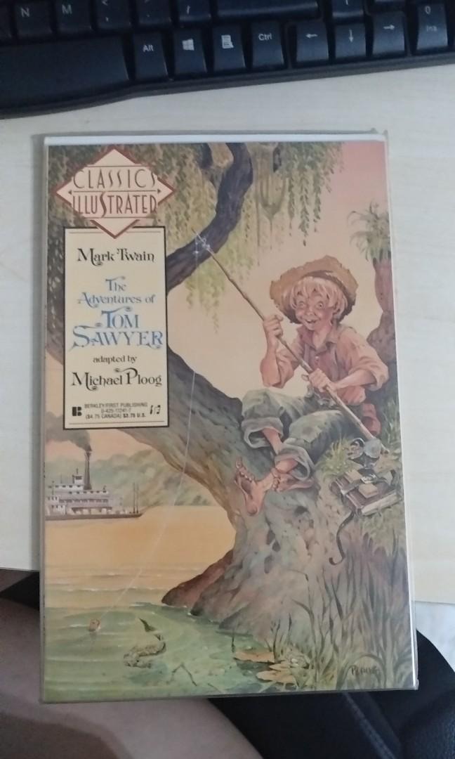 CLASSIC ILLUSTRATED #8 THE ADVENTURES OF TOM SAWYER 1990 COMIC, Hobbies ...