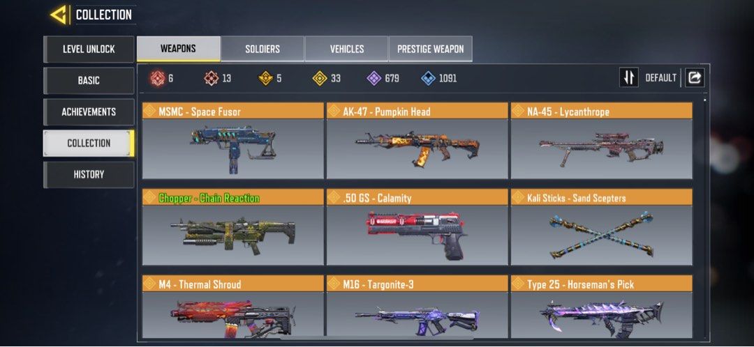 Codm account (Category: In-Game Products) located in Singapore. Submitted by rahimnordin (Listing ID 1362922898, Image 3). Description: CODM Account with the following: 9 mythic weapons include: Fennec Ascended M13 Morningstar Kilo 141 Demonsong Oden Divine Smite Type 19 Grau 33 legendary weapons 3 mythic characters include: Mythic Ghost (Full) Mythic Templar (Full) Mythic Spectre (1 more to full mythic upgrade 5 legendary characters include: Nik