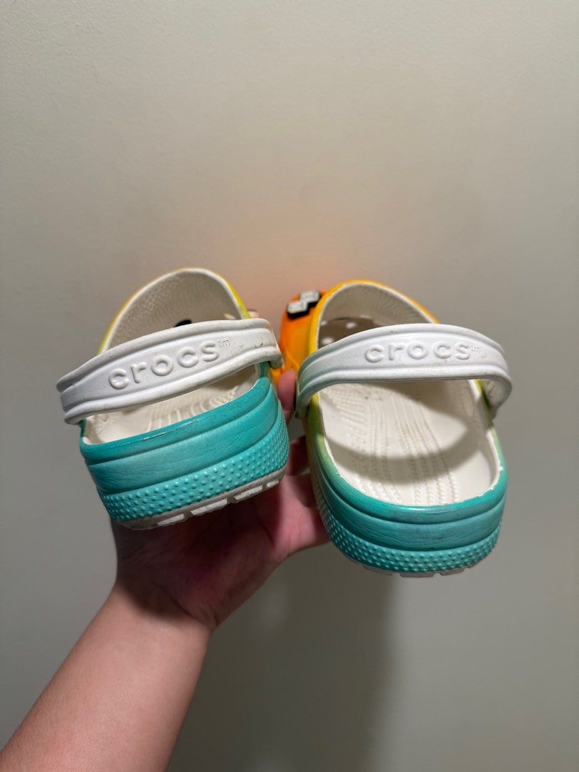 Free and Easy Crocs (Limited Edition) (Category: Sandals) located in Manila. Submitted by sleepychamp (Listing ID 1362930679, Image 3). Description: Womens 8 | Mens 6 -Limited Edition from the brand FREE & EASY - No box (bought in Korea) - Flaws: Visible Creases, Needs Cleaning Rfs: No longer my style Sf: Shouldered by buyer MOP: BPI, BDO, GCASH .