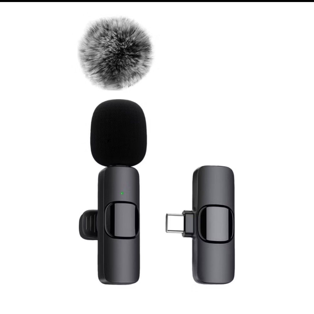 [FREE DELIVERY] Lavalier Wireless Mini Microphone Audio Recording (Category: Microphones) located in Singapore. Submitted by fartsmella (Listing ID 1362974102, Image 2). Description: Free delivery🚚✅ buy two for $25 ⚪Two Variations: - Type C - Lightning ✅How to Buy: 1) Place an order and pay through paynow 2) Message what colour and quantity you want 3) Message your address 4) Will deliver to you in 3-5 days ⚪Features: 1.9 ms ultra-low latency,20