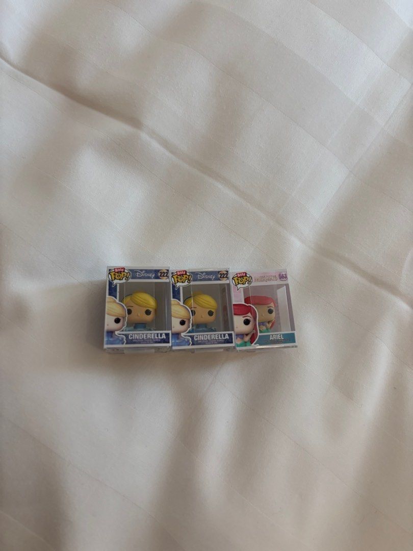 funko pop bitty disney princess (Category: Designer & Blind Box Toys) located in Quezon City. Submitted by kyungsoonie (Listing ID 1362887843, Image 1). Description: 200 each x1 cinderella x1 ariel.