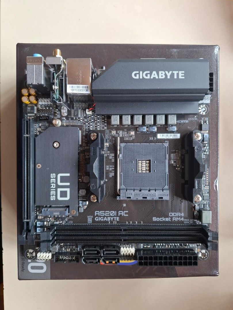 Gigabyte a520i AC Motherboard (Category: Computer Parts) located in Muntinlupa City. Submitted by 1joxxperez (Listing ID 1362879096, Image 1). Description: .