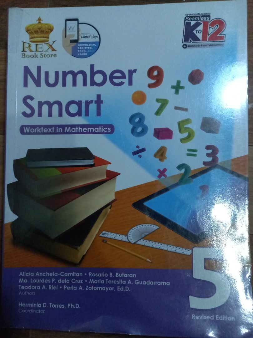 Grade 5 Books (Category: Textbooks) located in Manila. Submitted by jersey_n_stuff (Listing ID 1362913322, Image 3). Description: Grade 5 Textbooks 150 each - 300 for bundle/take all preloved - minor markings Number Smart Essential English for Active Learners Cyber Science .