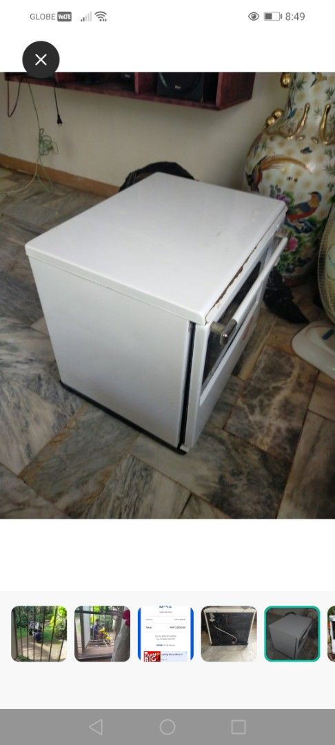 La Germania Table top oven (Category: Ovens & Toasters) located in Makati City. Submitted by basia30 (Listing ID 1362836132, Image 3). Description: Nakastock na lang at kinalawang na yung sa harap nya. Working naman pero talagang matagal na nakastock..