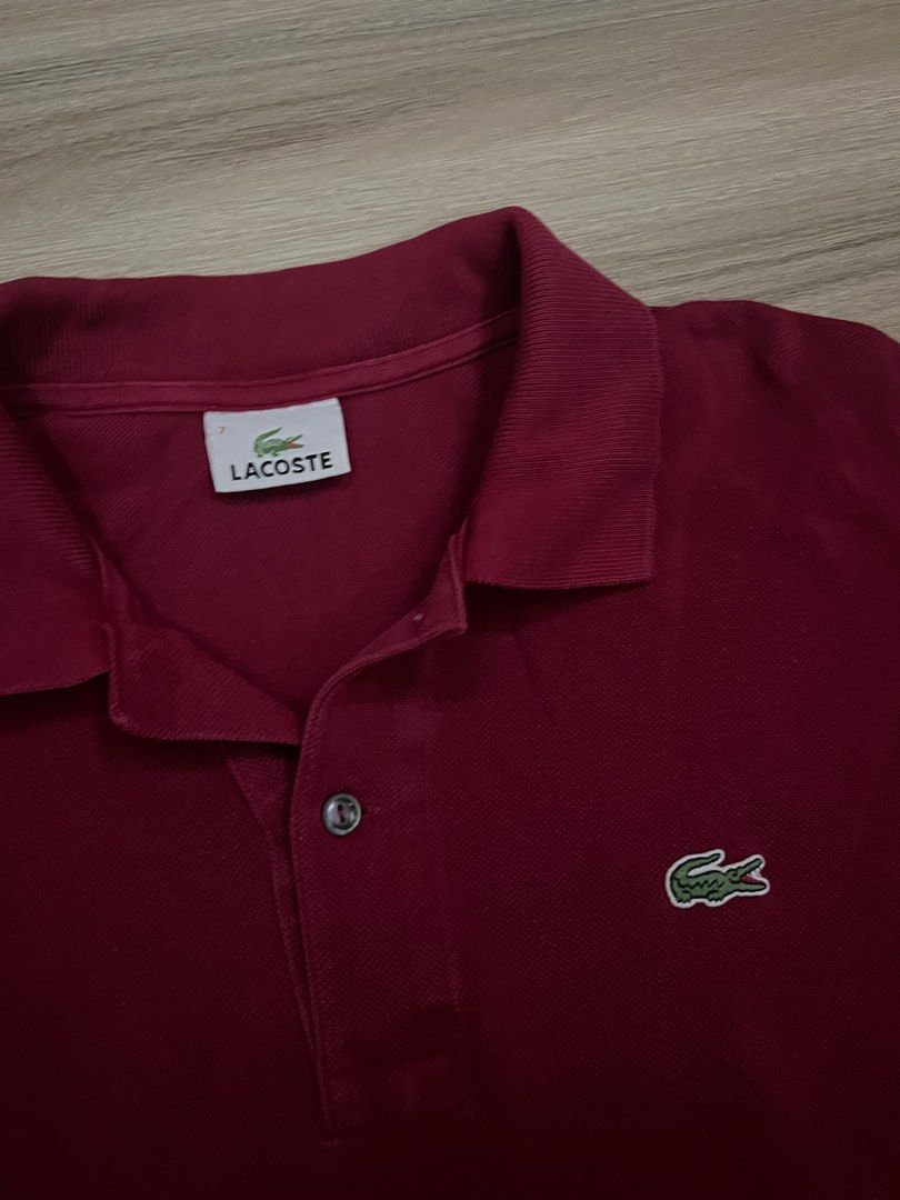 maroon red lacoste polo shirt (Category: Tshirts & Polo Shirts ) located in Santa Rosa. Submitted by ktenash (Listing ID 1362961061, Image 2). Description: measurements laid flat: length- 30.5in width - 23in.