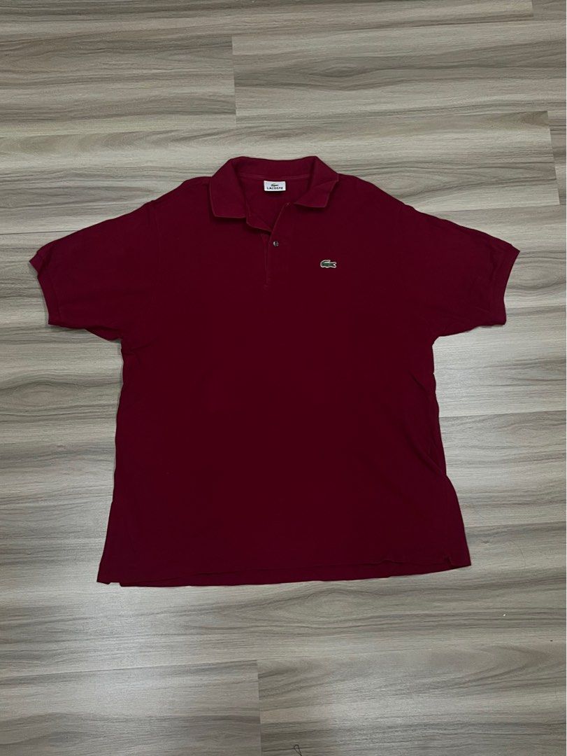 maroon red lacoste polo shirt (Category: Tshirts & Polo Shirts ) located in Santa Rosa. Submitted by ktenash (Listing ID 1362961061, Image 1). Description: measurements laid flat: length- 30.5in width - 23in.