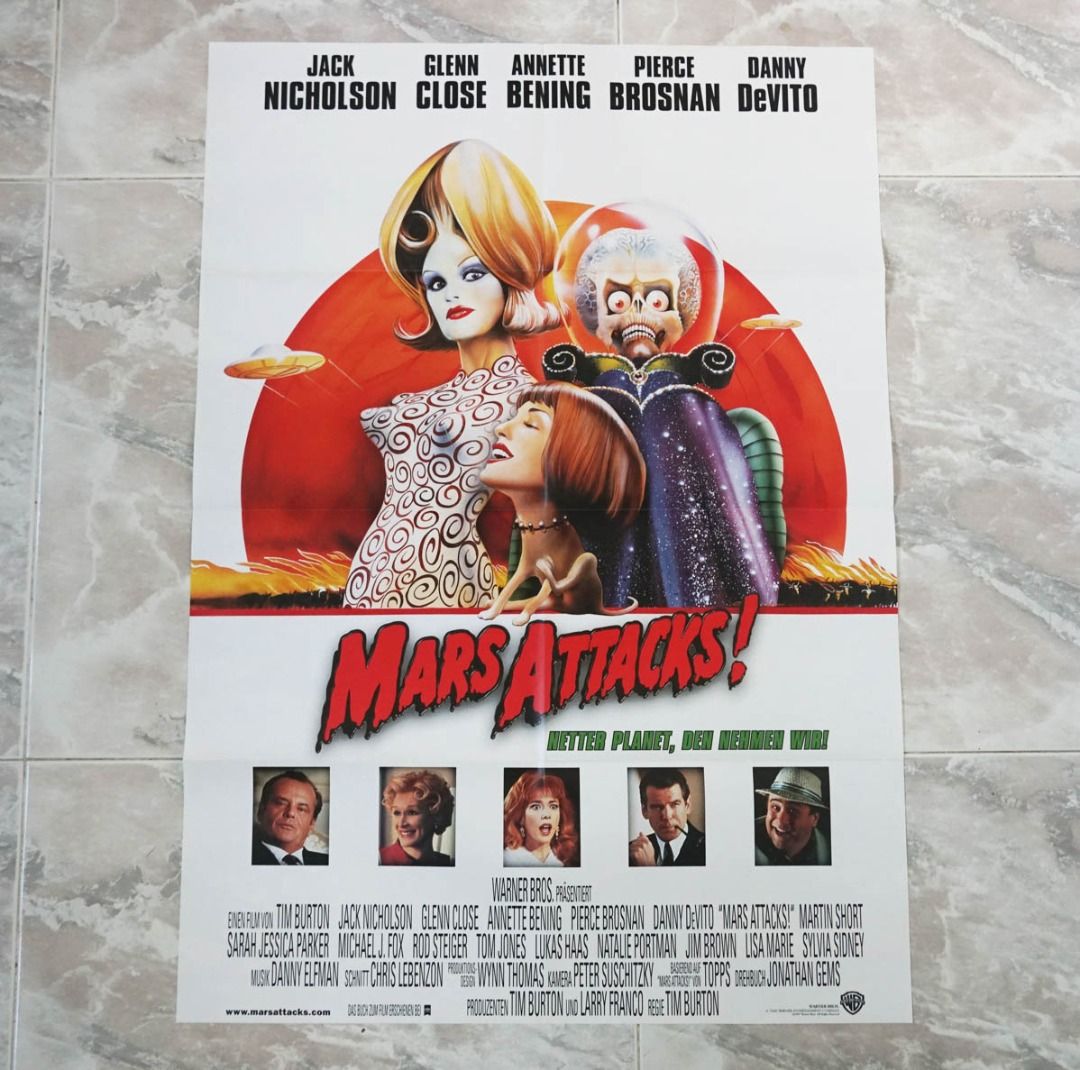 “Mars Attacks” Original French Grande Poster - Film Poster - Movie Poster