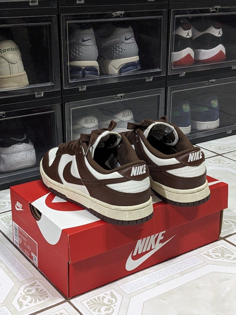 Nike Dunk Low Cacao Wow (Womens) (Category: Sneakers) located in Quezon City. Submitted by aivan_sison (Listing ID 1362987586, Image 2). Description: Nike Dunk Low Cacao Wow * Size US 6.5 Womens * Used around 5 times only * Includes original box and paper * Issue/s: Signs of usage * RFS: Decluttering * MOP: BDO, UnionBank, or GCash * MOD: Pickup only at Brgy. San Bartolome, Quezon City c/o buyer.
