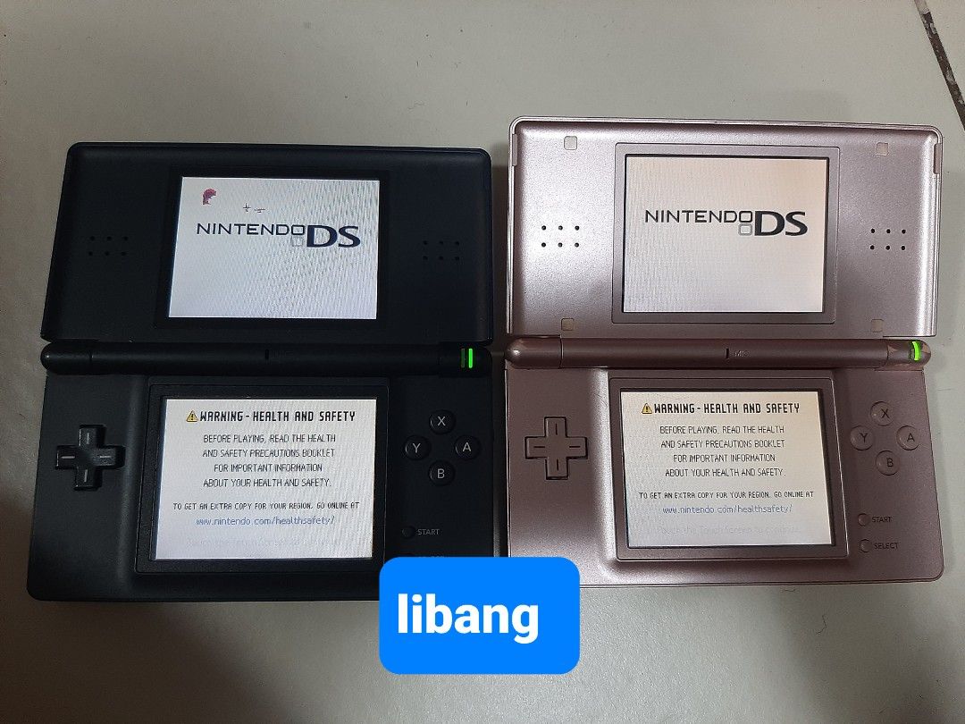 Nintendo DS lite and games (Category: Nintendo) located in Paranaque City. Submitted by jiggsly (Listing ID 1362859288, Image 1). Description: Nintendo DS Lite and games for sale Please check all photos for condition!! pricelist: ●Blue DS: 2,000 -Still functional -screen falls down -Upper screen has damage -charger included (needs transformer) ●Pink DS: 4,500 - SOLD -Still functional -No problems. only light paint chipping on upper left -charger 