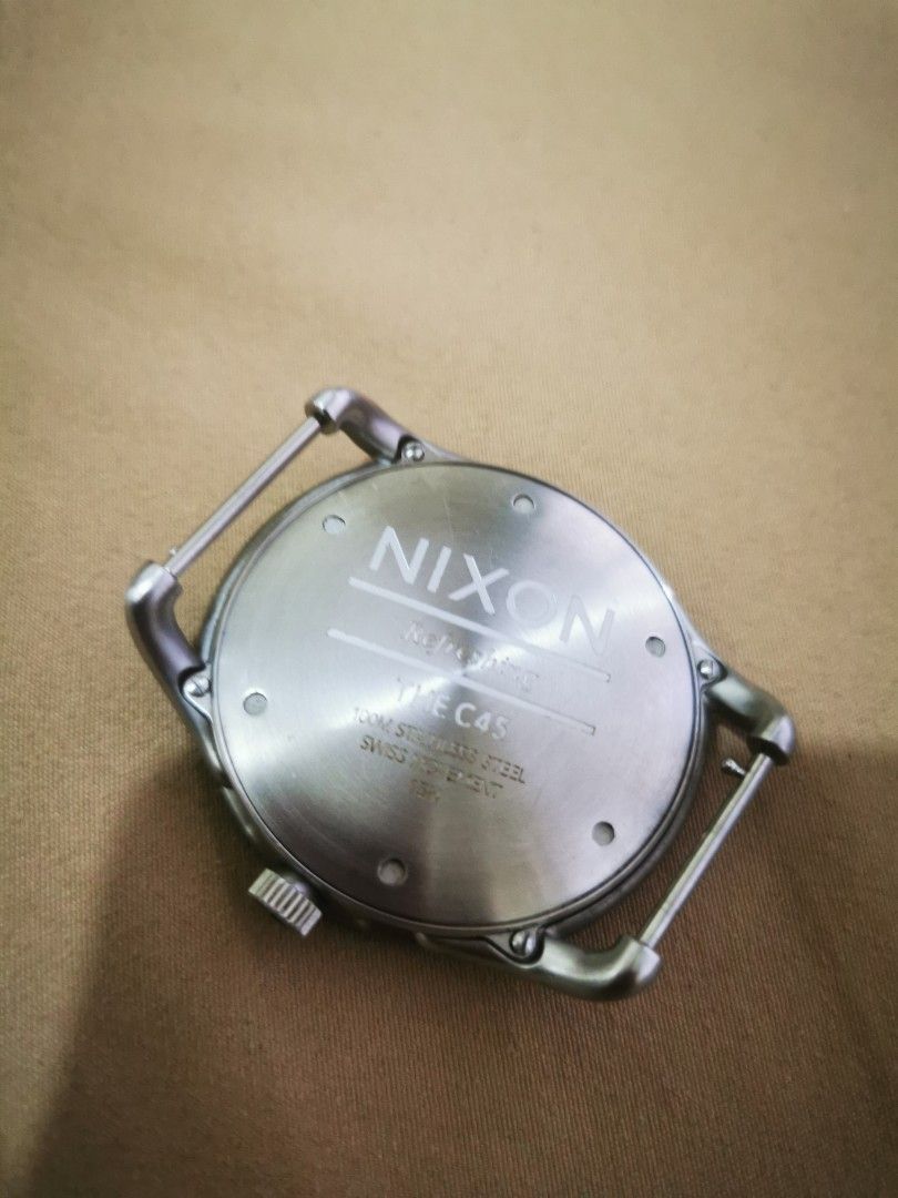 NIXON THE C45 WATCH ONLY NO STRAP (Category: Men's Watches) located in Pasig City. Submitted by cezzdg (Listing ID 1362877646, Image 3). Description: WATCH THE C45 NO STRAP NO BOX NEEDS BATTERY ONLY Original price is 13k.