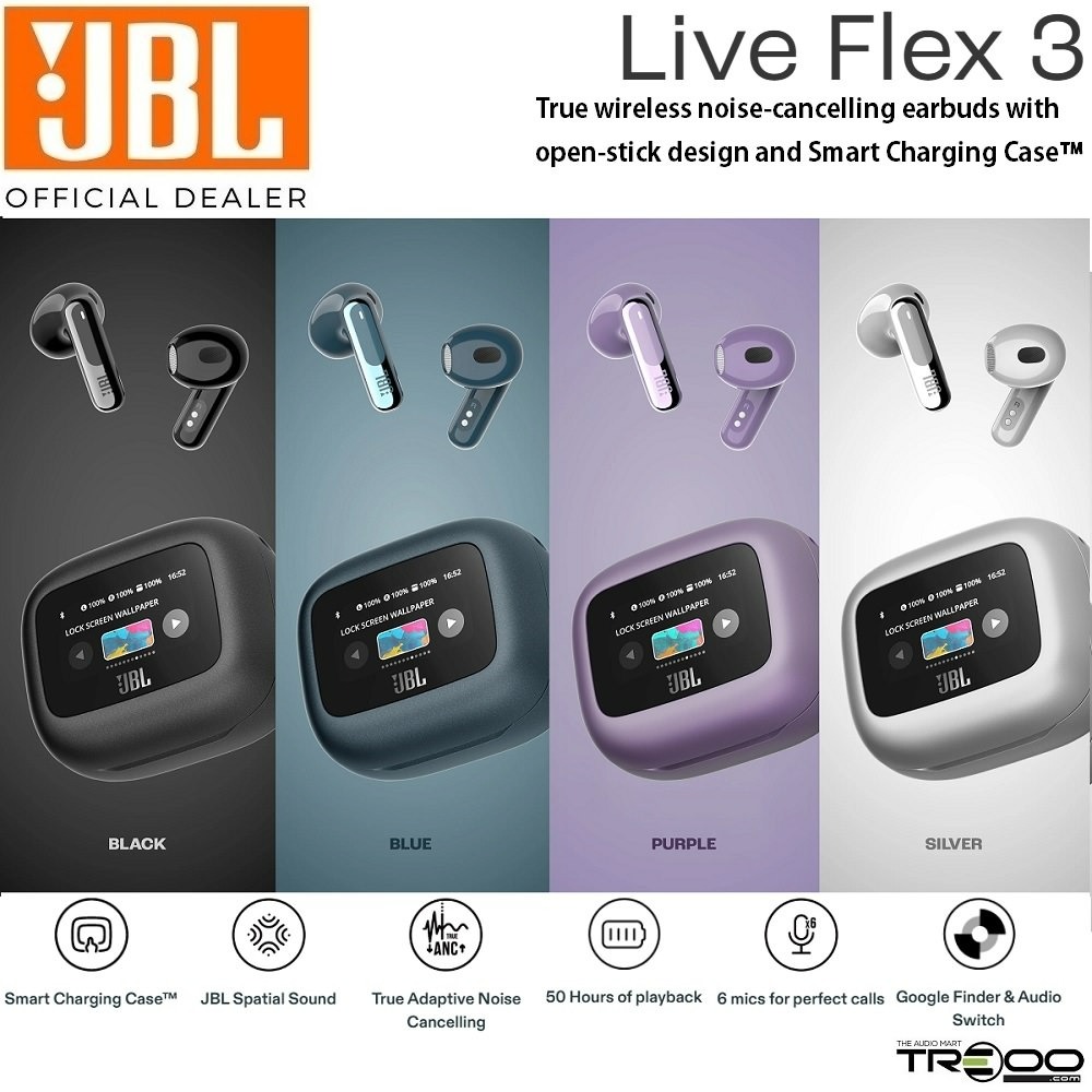 [Official]($10 Cashback!) JBL Live Flex 3 True Wireless Bluetooth Noise
