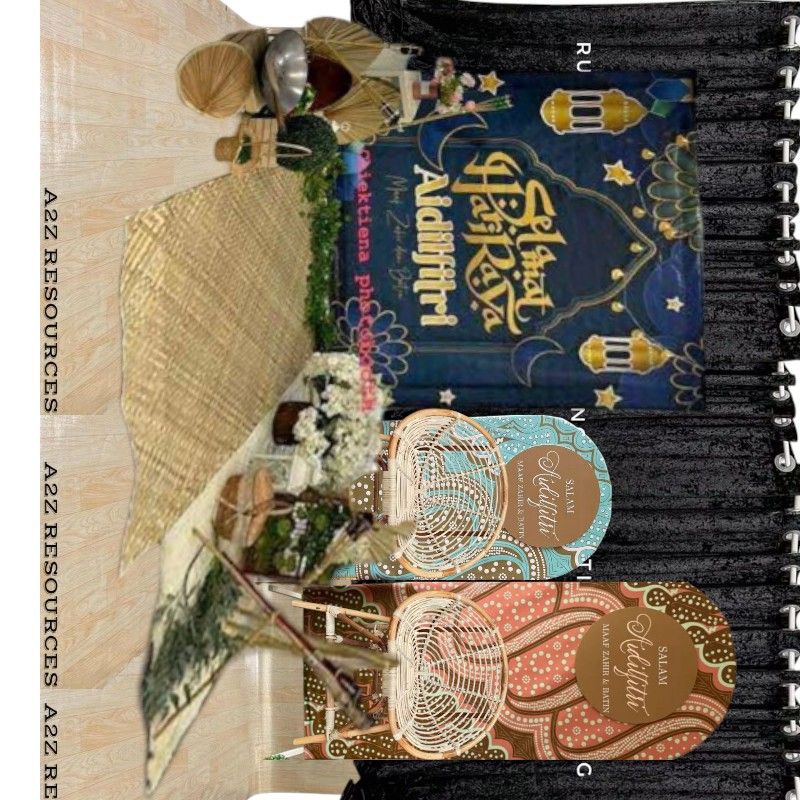 Simple Photo Booth Raya Photobooth raya setup backdrop village setup, Hobbies & Toys ...