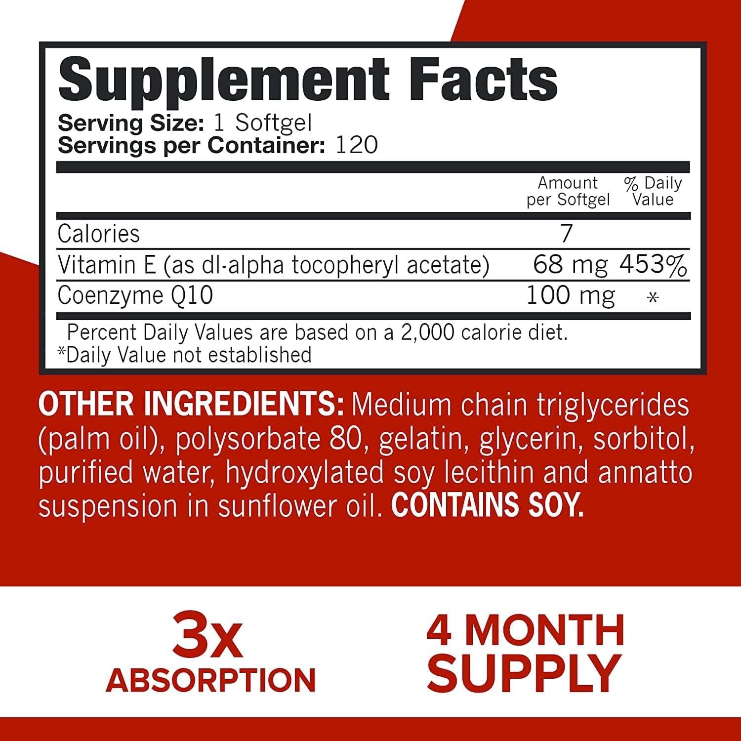 Qunol Ultra CoQ10 100mg, 3x Better Absorption, Patented Water and Fat Soluble Natural Supplement Form of Coenzyme Q10, Antioxidant for Heart Health, 120 Count Softgels (Category: Medical Supplies & Tools) located in Singapore. Submitted by dealshark.com (Listing ID 1362967363, Image 3). Description: 3X BETTER ABSORPTION THAN REGULAR 2 CoQ10. Clinical trials have proven that no other CoQ10 supplement absorbs better than Qunol. In fact, Qunol Ultra