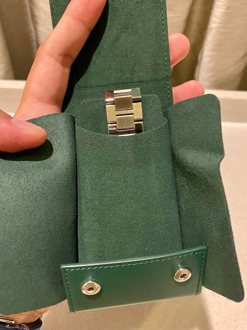 Rolex Leather Travel Case / Holder / Pouch (Category: Luxury Watches) located in Manila. Submitted by curatedbymissvs (Listing ID 1362984651, Image 2). Description: Authentic Rolex Leather Travel Case / Holder / Pouch - brand new, unused item - made of leather that is currently not dispensed by Rolex anymore - has a flaps to hold the spongy pillow in place - size: Approx. 11.4cm x 7.2 cm x 2.4cm 🖇️ - Layaway - Cash / Bank Transfer - Card (charge