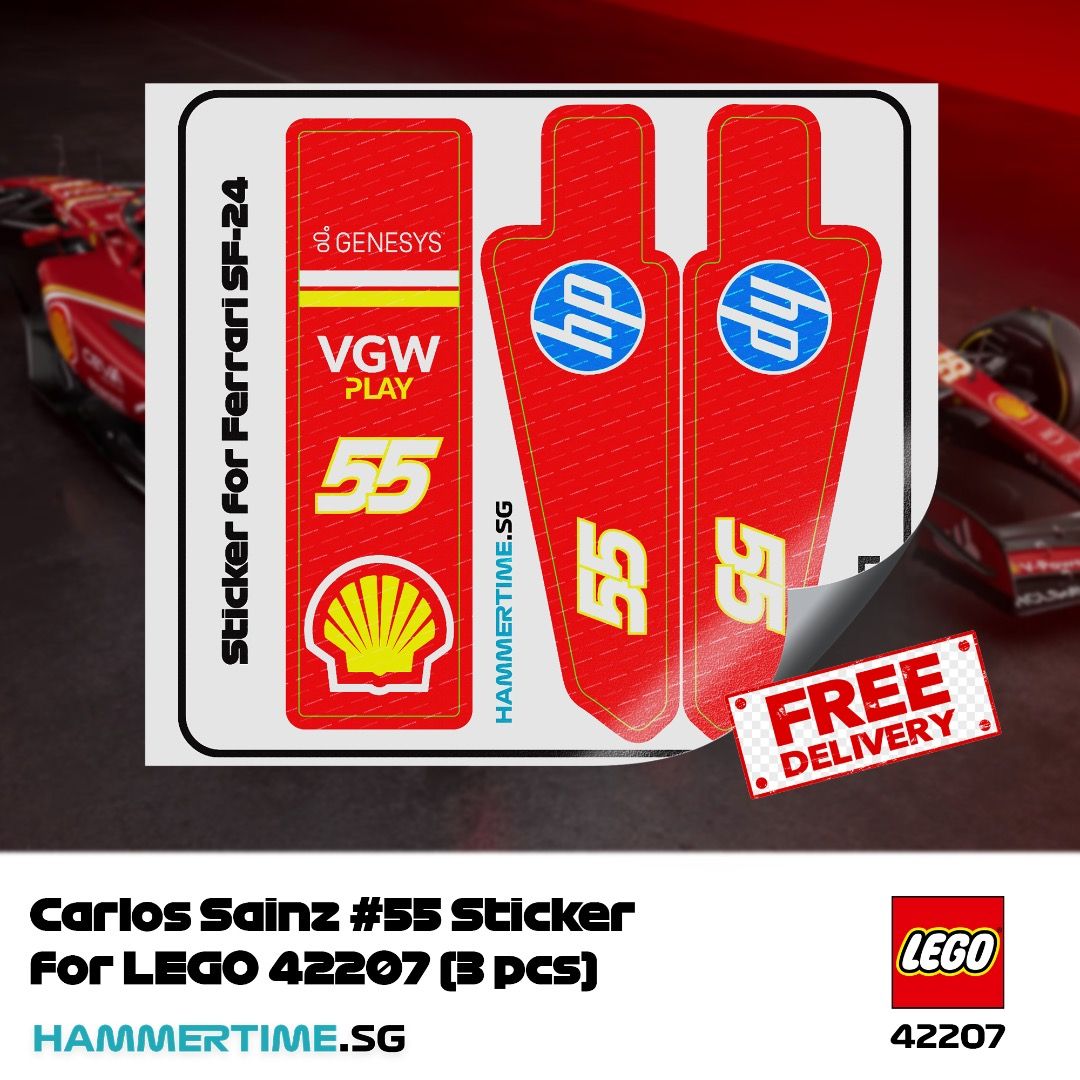 Scuderia Ferrari SF-24 LEGO 42207 Sticker | Lewis Hamilton, Charles ...