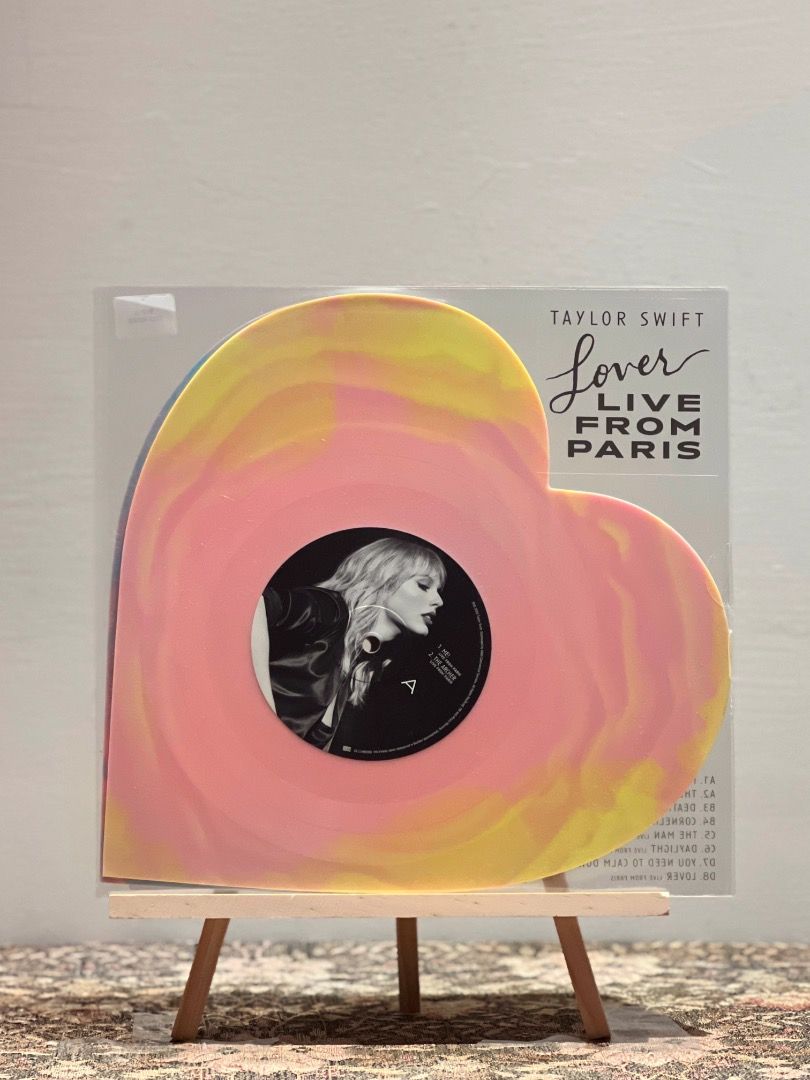 【黑膠唱片】泰勒絲Taylor Swift - Lover （Live from Paris) Heart Shaped vinyl 限量心型 ...