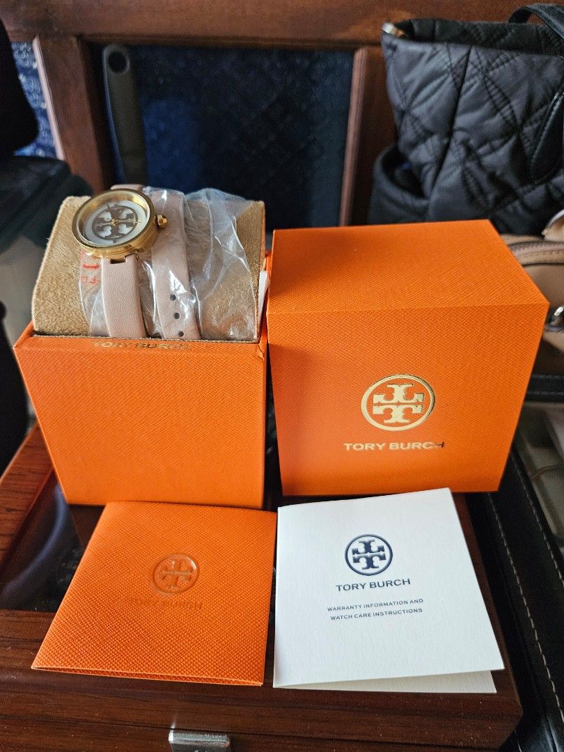 Tory Burch Reva double wrap leather strap watch (Category: Women's Watches) located in Paranaque City. Submitted by diegotilyo (Listing ID 1362915110, Image 2). Description: good day everyone! selling this tory Burch watch for only 3.3k watch is in excellent condition and barely used. if you have any questions, please feel free to message me. this watch is also Negotiable.😁.