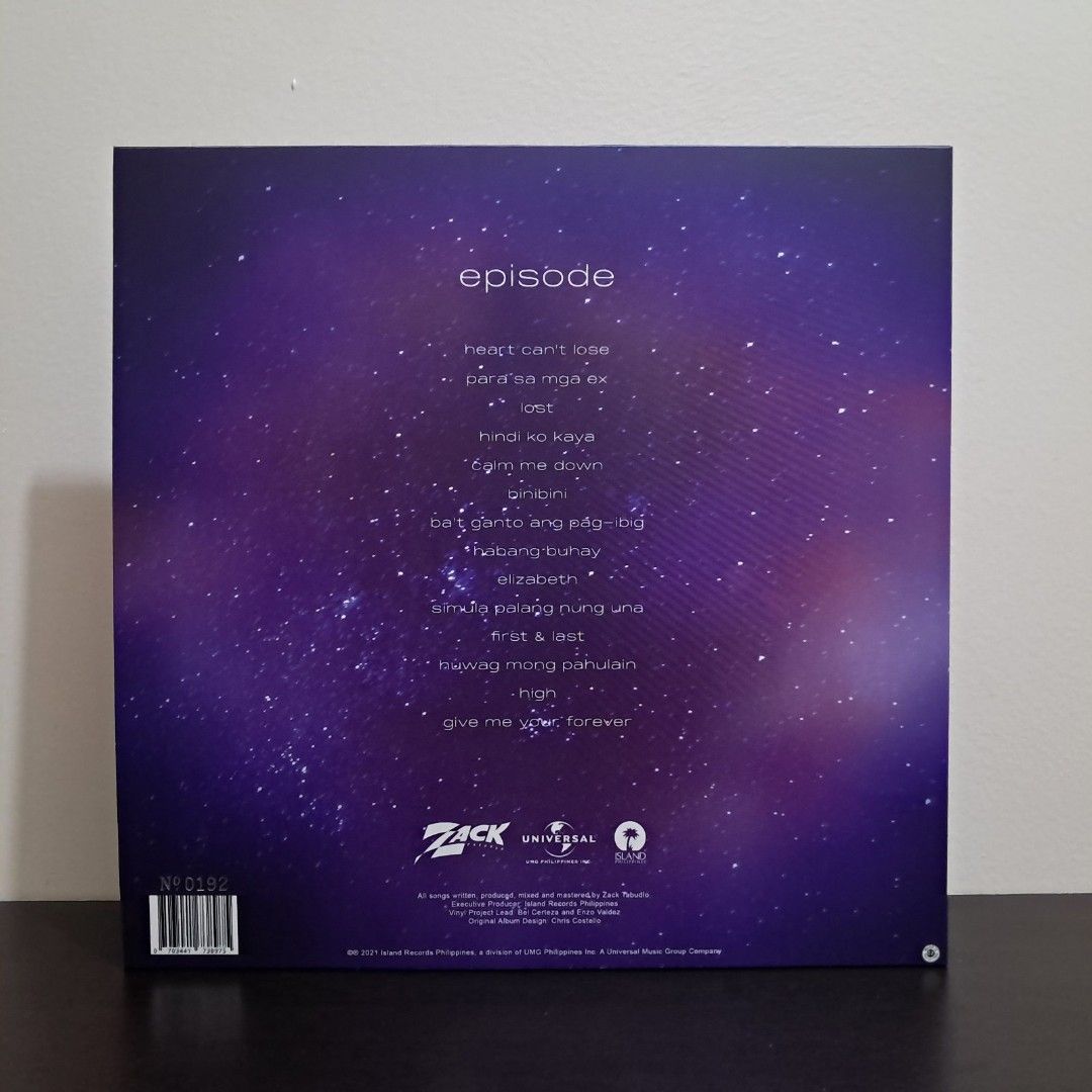 Zack Tabudlo - Episode Vinyl (Category: Vinyls) located in Caloocan City. Submitted by offthegridfinds (Listing ID 1362907286, Image 2). Description: 1st pressing Shipping is every weekends. Layaway option: (no haggling for layaways) 30% down payment (non refundable) Settle the remaining amount within 2 months.