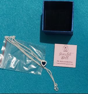 925 Silver Blue Heart Necklace