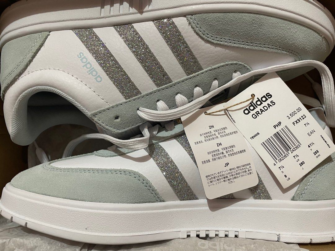 adidas shoes (Category: Sneakers) located in Antipolo. Submitted by seiberry (Listing ID 1363116545, Image 1). Description: adidas gradas - fx9123 size 9 us rfs: never worn, size was too big for me. 📍antipolo.