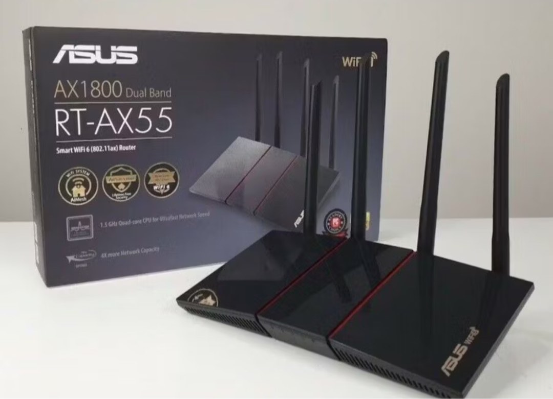 Asus Router RT-AX55, Computers & Tech, Parts & Accessories, Networking ...