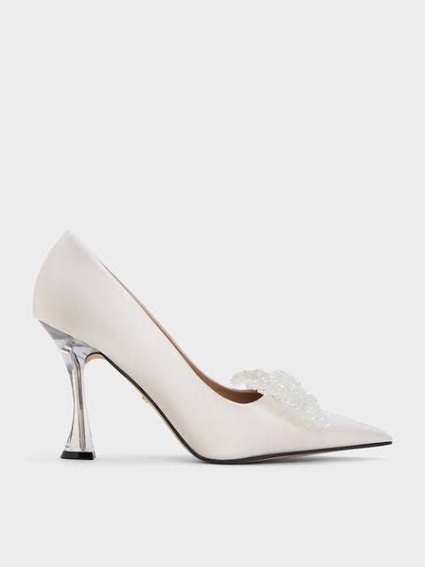 Charles & Keith - bridal heels (Category: Heels) located in Quezon. Submitted by indmlnt (Listing ID 1363126928, Image 2). Description: Used once In pristine condition Size US 7 EU 37.