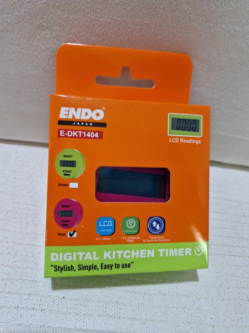 Digital kitchen timer (Category: Other Kitchen Appliances) located in Singapore. Submitted by mejk (Listing ID 1363156582, Image 2). Description: brand new in box with battery..