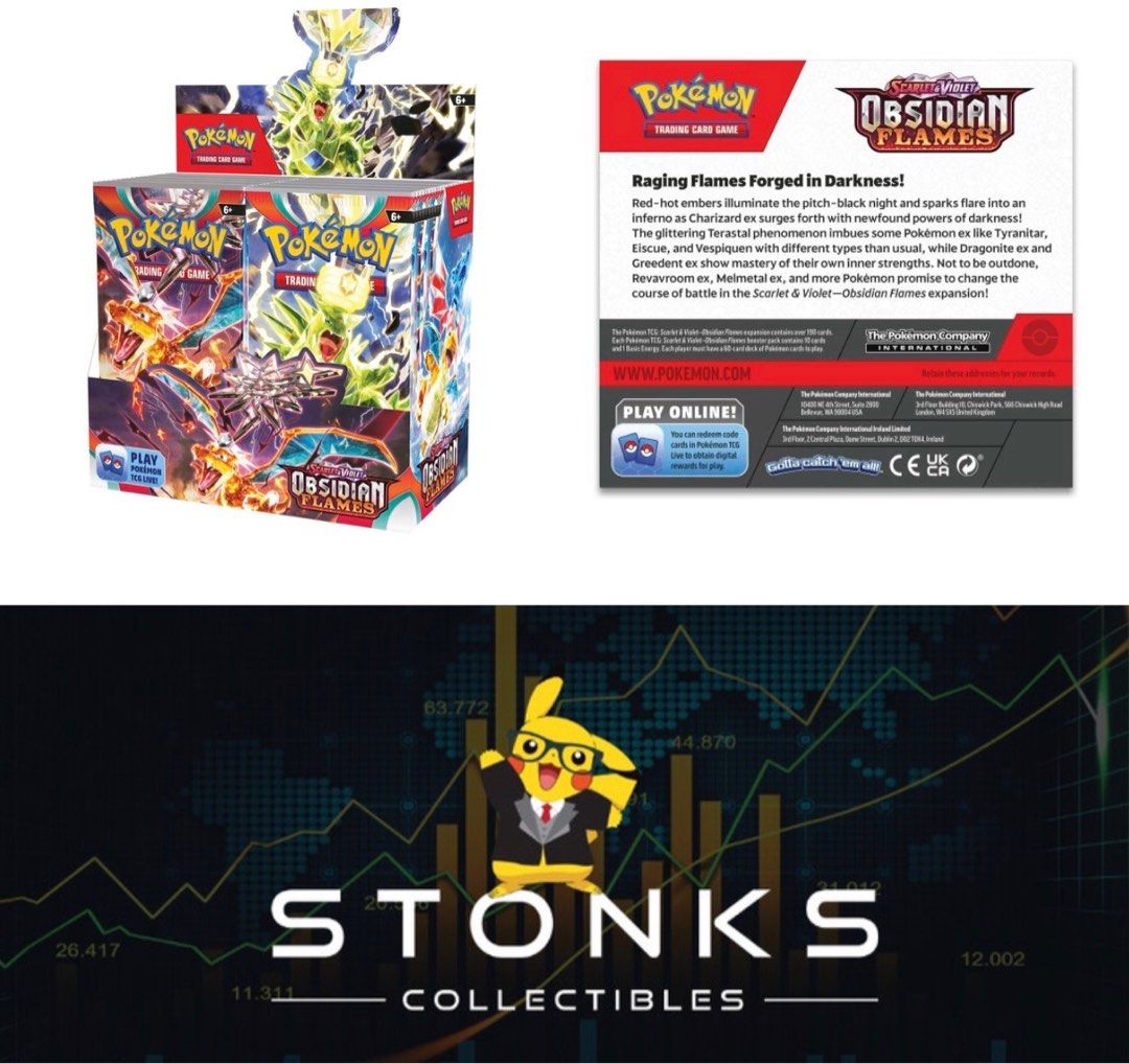 sv03 booster box Amazon.com: Pokemon Scarlet & Violet SV03 Obsidian Flames Build & Battle Box