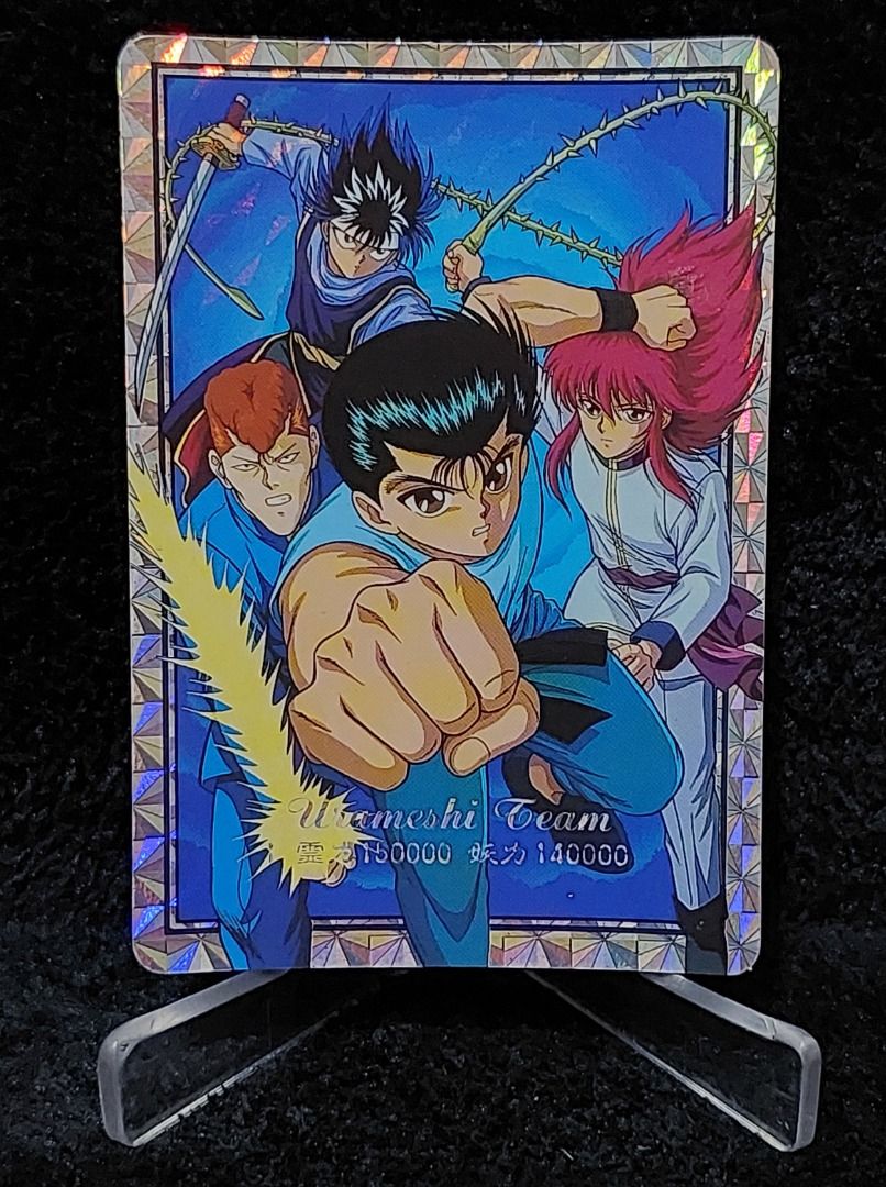 Ghost Fighter / Yu Yu Hakusho Prism Cards (Category: Raw Singles) located in Quezon City. Submitted by 8x8x8x8 (Listing ID 1318068107, Image 1). Description: ✅Card1 - Yusuke, Kuwabara, Hiei, Kurama 1 - PHP 310.00 ✅Card2 - Kaito Kurama 308 - PHP 350.00 ✅Card3 - Hiei 43 - PHP 350.00 ✅Card4 - Yusuke VS Toguro No.46 - PHP 350.00 ✅Card5 - Shinobu Sensui 132 - PHP 510.00 ✅Card6 - Shizuru, Keiko, Atsuko, Botan 151 - PHP 350.00 ✅Card7 - Kazuma Kuwabara 8