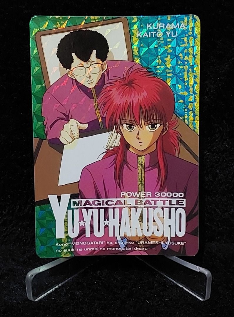 Ghost Fighter / Yu Yu Hakusho Prism Cards (Category: Raw Singles) located in Quezon City. Submitted by 8x8x8x8 (Listing ID 1318068107, Image 2). Description: ✅Card1 - Yusuke, Kuwabara, Hiei, Kurama 1 - PHP 310.00 ✅Card2 - Kaito Kurama 308 - PHP 350.00 ✅Card3 - Hiei 43 - PHP 350.00 ✅Card4 - Yusuke VS Toguro No.46 - PHP 350.00 ✅Card5 - Shinobu Sensui 132 - PHP 510.00 ✅Card6 - Shizuru, Keiko, Atsuko, Botan 151 - PHP 350.00 ✅Card7 - Kazuma Kuwabara 8