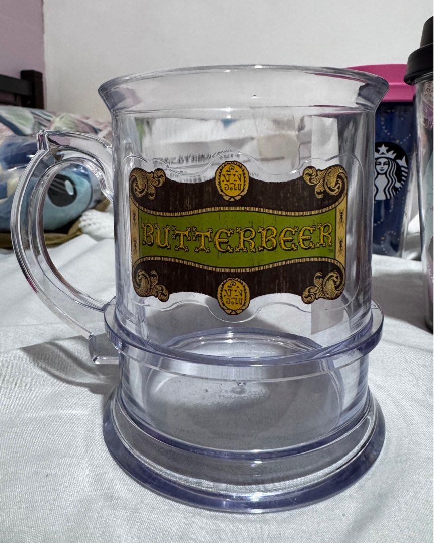 HARRY POTTER BUTTER BEER MUG (Category: Looking For) located in Cavite. Submitted by nomadicthriftlyf (Listing ID 1363056558, Image 1). Description: Harry Potter Universal Studios Japan BUTTER BEER Beer Mug 4.5” Tall.