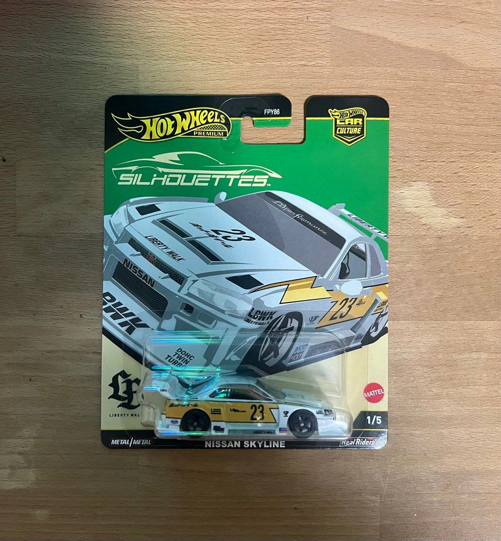 Hotwheels LBWK Nissan Skyline GTR R34 Premium silhouette car culture ...